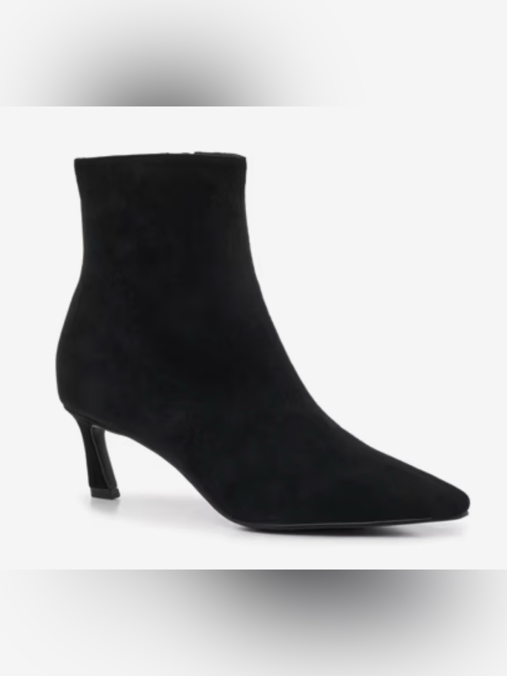 Steve Madden Lianne Black Pointed-Toe Ankle Boots